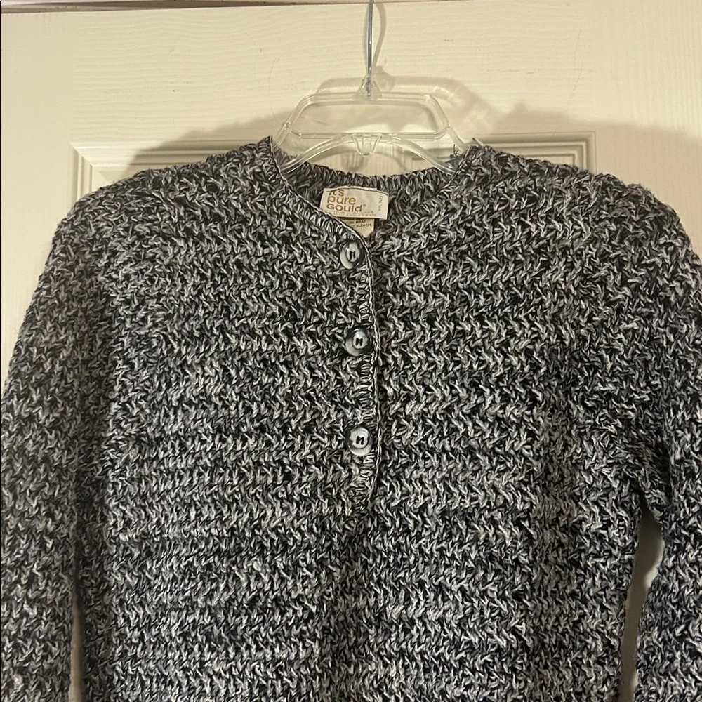 🦄2/$9🦄 Sydney Gould back white knit sweater vintage